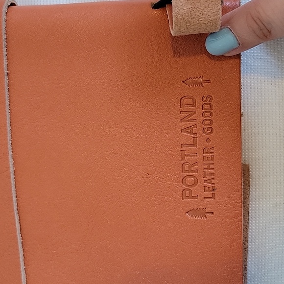 Portland Leather Goods leather wrapped journal - orange - Picture 3 of 3